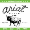 Ariat Denim Bull Western Flair SVG PNG, Country Music Vintage America SVG, Vintage Inspired DXF SVG PNG EPS Ariat Denim Bull Western Flair SVG PNG, Country Music Vintage America SVG, Vintage Inspired DXF SVG PNG EPS