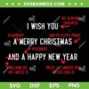 Attorney Santa Claus SVG PNG, Merry Xmas Law Student SVG, I Wish You A Merry Christmas DXF SVG PNG EPS