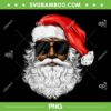 Black Santa Claus Xmas PNG, Santa Afro African American Christmas PNG, American Santa PNG