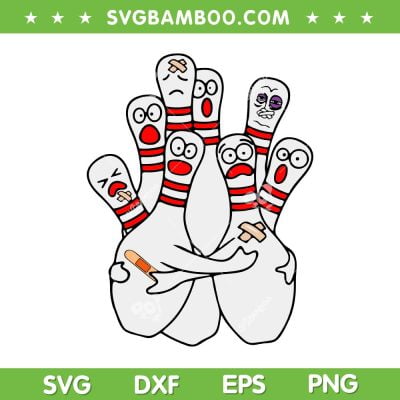 Cartoon Bowling Scared SVG PNG, Funny Bowling Pins SVG, Bowling Pins Scared DXF SVG PNG EPS Cartoon Bowling Scared SVG PNG, Funny Bowling Pins SVG, Bowling Pins Scared DXF SVG PNG EPS