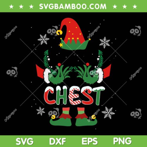 Chest Nuts Christmas ELF SVG PNG, Grinch Hand Matching Chestnuts SVG, Funny Chritmas Chestnuts DXF SVG PNG EPS