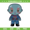 Chibi Drax SVG PNG, Guardian Of The Galaxy Baby Drax SVG, Drax Destroyer Cartoon Chacater DXF SVG PNG EPS