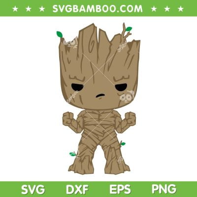 Chibi Groot SVG PNG, Guardian Of The Galaxy Baby Groot SVG, I Am Groot DXF SVG PNG EPS