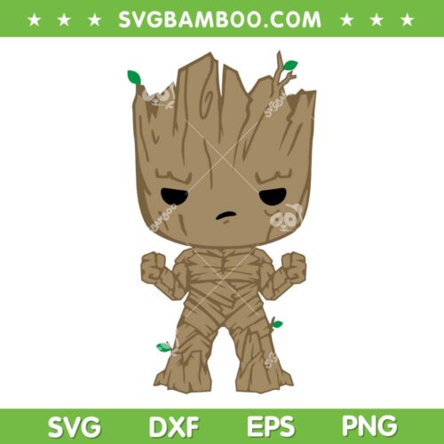 Chibi Groot SVG PNG, Guardian Of The Galaxy Baby Groot SVG, I Am Groot DXF SVG PNG EPS