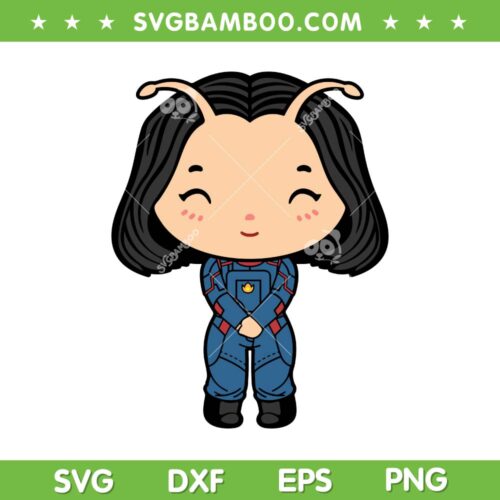 Chibi Mantis SVG PNG, Guardian Of The Galaxy Baby Mantis SVG, Marvel Chibi Mantis DXF SVG PNG EPS