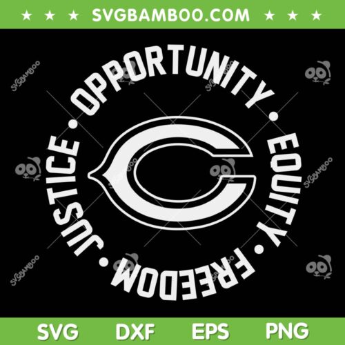 Chicago Bears NFL Justice SVG PNG, Trending Justice Opportunity Equity Freedom SVG, Mike Tomlin Justice DXF SVG PNG EPS