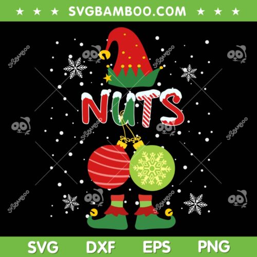 Christmas Elf Chest Nuts SVG PNG, Xmas Couple Matching Costume SVG, Chest Nuts Christmas DXF SVG PNG EPS