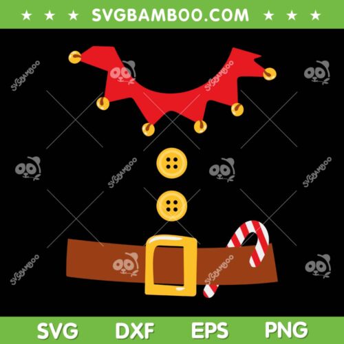 Christmas Elf Costume SVG PNG, Christmas Elf Suit SVG, Merry Christmas 2023 DXF SVG PNG EPS