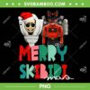 Christmas Santa Skibidi Toilet PNG, Cameraman Speakerman TVman Christmas PNG, Merry Skibidimas PNG
