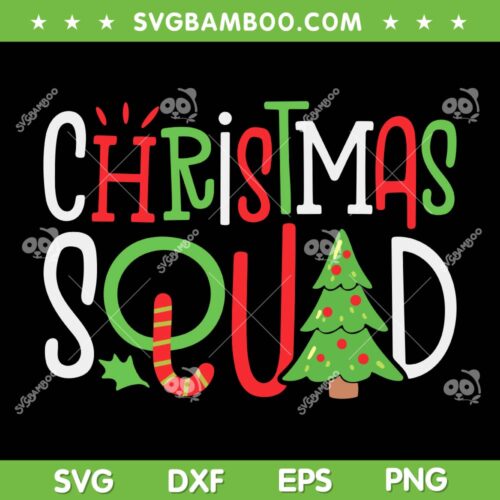 Christmas Squad 2023 SVG PNG, Funny Xmas Tree Family Matching SVG, Christmas Tree Candy DXF SVG PNG EPS