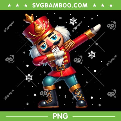 Dabbing Nutcracker Christmas PNG, Nutcracker Dabbing Dance PNG, Dabbing Nutcracker Cousin Squad PNG