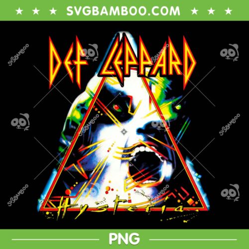 Def Leppard Hysteria Rock Music Band PNG, Def Leppard Hysteria Tour 1988 PNG, Rock N Roll Music PNG