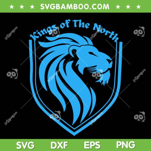 Detroit Lions King Of The North SVG PNG, NFC North Champs SVG, Detroit Lions Logo DXF SVG PNG EPS