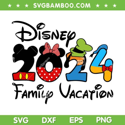 Disney Family Vacation 2024 SVG PNG, Family Trip Magical Kingdom SVG, Family Trip 2024 DXF SVG PNG EPS