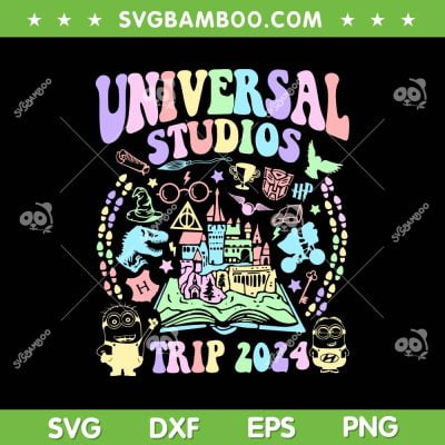 Disney Universal Studios Trip 2024 SVG PNG, Disney Vacation Trip 2024 SVG, Family Vacation 2024 DXF SVG PNG EPS