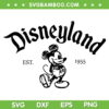 Disneyland Est 1955 SVG PNG, Mickey Mouse Classic SVG, Vintage Disneyland Mickey DXF SVG PNG EPS Disneyland Est 1955 SVG PNG, Mickey Mouse Classic SVG, Vintage Disneyland Mickey DXF SVG PNG EPS