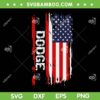 Dodge American Flag SVG PNG, Retro Dodge Weathered Flag SVG, Distressed American Flag DXF SVG PNG EPS