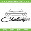 Dodge Challenger SVG PNG, Dodge Challenger Muscle Car SVG, Muscle Car USA DXF SVG PNG EPS