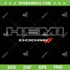 Dodge HEMI Light SVG PNG, Hemi Dodge Logo SVG, Hellcat Brand DXF SVG PNG EPS