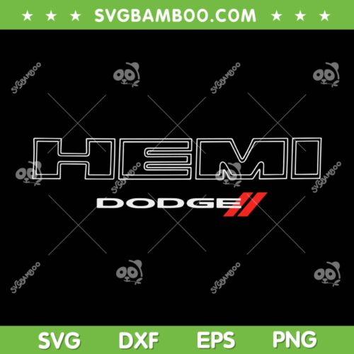 Dodge HEMI Light SVG PNG, Hemi Dodge Logo SVG, Hellcat Brand DXF SVG PNG EPS