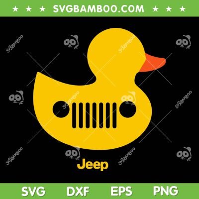 Duck Jeep Grille SVG PNG, Funny Duck Jeep SVG, Duck Wave For Jeep DXF SVG PNG EPS