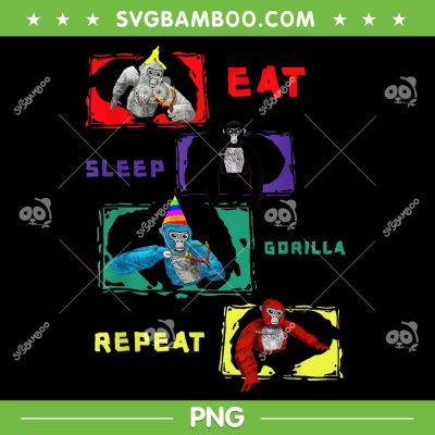 Eat Sleep Gorilla Tag PNG, Retro Monke Tag PNG, Eat Sleep Gorilla Repeat PNG Eat Sleep Gorilla Tag PNG, Retro Monke Tag PNG, Eat Sleep Gorilla Repeat PNG