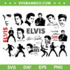 Elvis SVG Bundle, Elvis Presley SVG Bundle, The King Of Rock N Roll DXF SVG PNG EPS