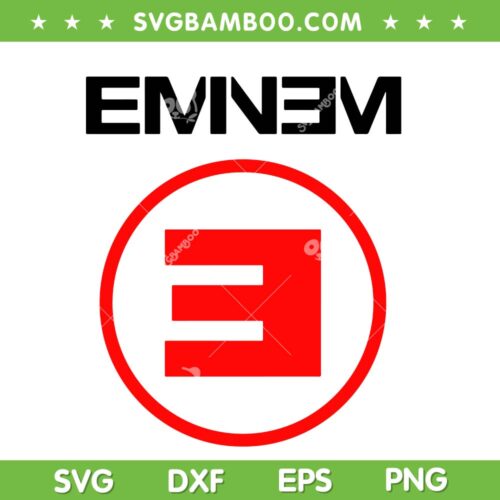 Eminem E Rap Hip Hop SVG PNG, Eminem Rapper SVG, Marshall Bruce Mathers III DXF SVG PNG EPS