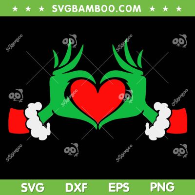 Funny Elf With Cute Heart Hands SVG PNG, Grinch Hand Heart Christmas SVG, Grinch Love DXF SVG PNG EPS Funny Elf With Cute Heart Hands SVG PNG, Grinch Hand Heart Christmas SVG, Grinch Love DXF SVG PNG EPS