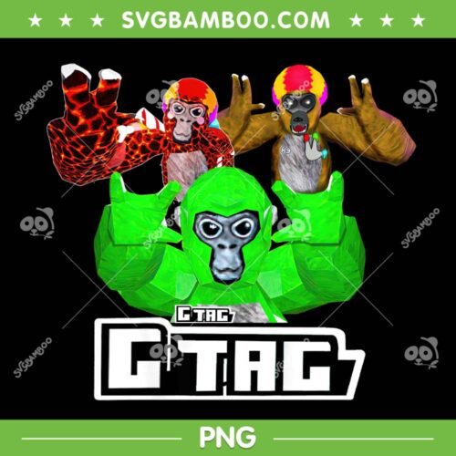 Gorilla Tag Christmas Decorations PNG, Monke Tag VR Gamer For Kids PNG, G Tag Christmas PNG