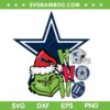 Grinch Dallas Cowboys Ho Ho Ho SVG PNG, Dallas Cowboys Christmas SVG, Sports Christmas DXF SVG PNG EPS