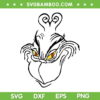 Grinch Happy Smile Face SVG PNG, Grinchmas Smile Face SVG, Happy Grinch Face DXF SVG PNG EPS