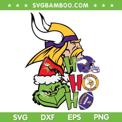 Grinch Ho Ho Ho Minnesota Vikings SVG PNG, Christmas Minnesota Vikings SVG, NFL Football Team Christmas DXF SVG PNG EPS Grinch Ho Ho Ho Minnesota Vikings SVG PNG, Christmas Minnesota Vikings SVG, NFL Football Team Christmas DXF SVG PNG EPS