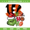 Grinch Hohoho Cincinnati Bengals SVG PNG, Grinch Santa Cincinnati Bengals SVG, NFL Grinch Christmas DXF SVG PNG EPS