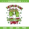 Grinch Hand Rolling Up Some Christmas Spirit SVG, Smoking Grinch Christmas SVG, Grinchmas Santa DXF SVG PNG EPS