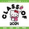 Hello Kitty Class Of 2024 SVG PNG, Sanrio Kitty Graduation Seniors SVG, Hello Kitty Graduation DXF SVG PNG EPS