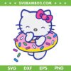 Hello Kitty Donut Sprinkles Floaty Summer SVG, Cute Kitty Donut Swimming SVG, Donut Cat DXF SVG PNG EPS Hello Kitty Donut Sprinkles Floaty Summer SVG, Cute Kitty Donut Swimming SVG, Donut Cat DXF SVG PNG EPS