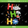 Ho Ho Ho Postal Worker PNG, Christmas Lighting Santa Claus PNG, Ho Ho Ho Christmas Groovy PNG