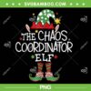 Im The Chaos Coordinator Elf PNG, Christmas Chaos Coordinator PNG, Funny Christmas Matching Elf PNG
