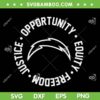 Justice Opportunity Equity Freedom SVG PNG, Los Angeles Chargers NFL Justice SVG, Trends NFL Quote DXF SVG PNG EPS Justice Opportunity Equity Freedom SVG PNG, Los Angeles Chargers NFL Justice SVG, Trends NFL Quote DXF SVG PNG EPS