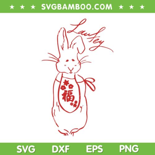 Laufey Bunny SVG PNG, Laufey Rabbit Year SVG, Happy Chinese New Year DXF SVG PNG EPS