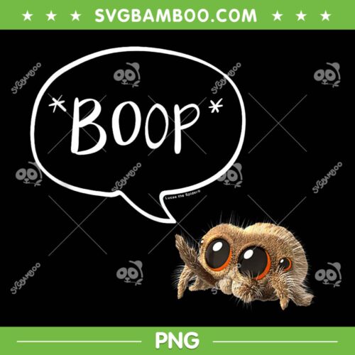Lucas The Spider Boop PNG, Never Boop A Robot PNG, Cartoon Character PNG