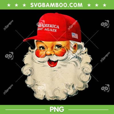 Maga Santa Make America Great PNG, All Over Again MAGA PNG, Maga Santa Claus PNG