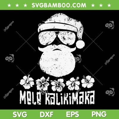 Mele Kalikimaka Christmas SVG PNG, Hawaiian Santa SVG, Retro Mele Kalikimaka Santa DXF SVG PNG EPS Mele Kalikimaka Christmas SVG PNG, Hawaiian Santa SVG, Retro Mele Kalikimaka Santa DXF SVG PNG EPS
