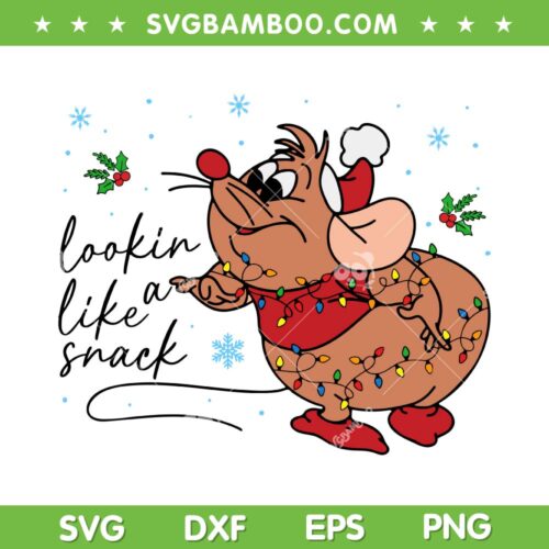 Disney Gus Lookin Like A Snack SVG PNG, Gus Christmas Lights SVG, Gus Gus Santa Hat DXF SVG PNG EPS