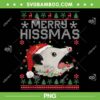 Merry Hissmas Possum Ugly Christmas PNG, Opossum Lovers Christmas PNG, Merry Hissmas Ugly Xmas PNG