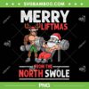 Merry Liftmas From The North Swole PNG, Santa Weightlifting PNG, Buff Santa Claus PNG Merry Liftmas From The North Swole PNG, Santa Weightlifting PNG, Buff Santa Claus PNG