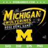 Michigan Wolverines Rose Bowl 2024 SVG PNG, 2024 CFP Semi Football SVG, Michigan Wolverines Logo DXF SVG PNG EPS