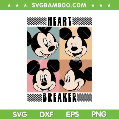 Mickey Heartbreaker SVG PNG, Mickey Mouse Anti Valentines Day SVG, Disney Valentine DXF SVG PNG EPS Mickey Heartbreaker SVG PNG, Mickey Mouse Anti Valentines Day SVG, Disney Valentine DXF SVG PNG EPS