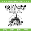 Mickey And Friends Castle SVG PNG, Mickey And Co Est 1928 SVG, Characters Mickey And Friends DXF SVG PNG EPS
